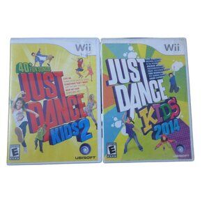 Lot of 2 - Just Dance Kids 2 & 2014 Nintendo Wii